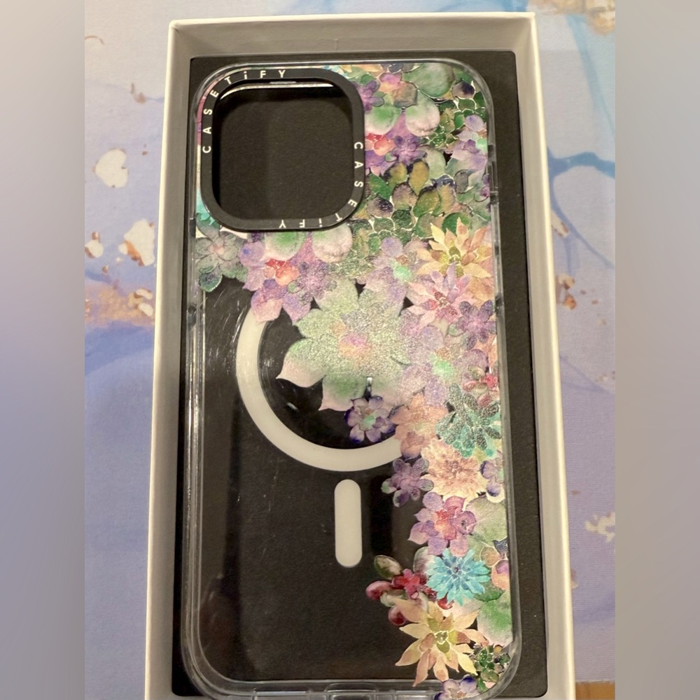 Casetify Clear Floral Case with MagSafe iPhone 14 Pro Max